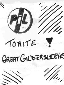 PiL - New York, Gildersleeves April 1980 Promo Poster