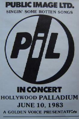 LA, Hollywood Palladium June 10th 1983 Gig Poster 