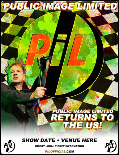 PiL - April / May 2010 North American Tour Poster / Advert