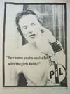 PiL - 'Public Image'  (John) UK Press Advert 1978